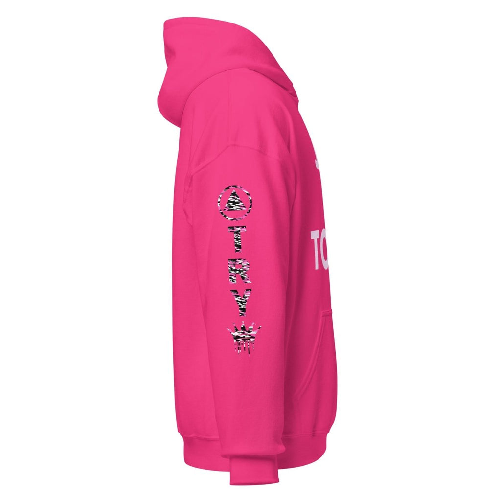 Just for Today Pink Camo Hoodie – Recovery with Style