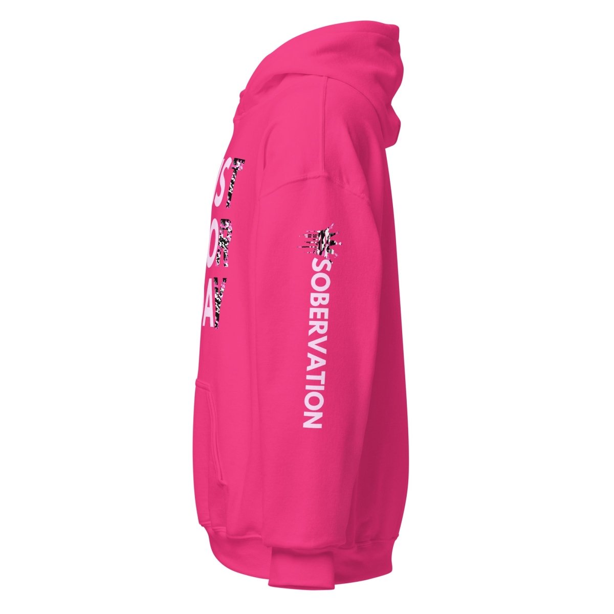 Just for Today Pink Camo Hoodie – Recovery with Style