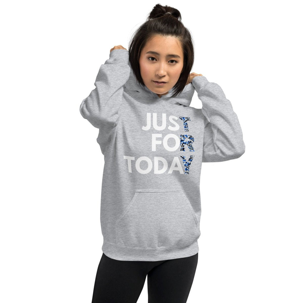Just for Today Unisex Camouflage Hoodie