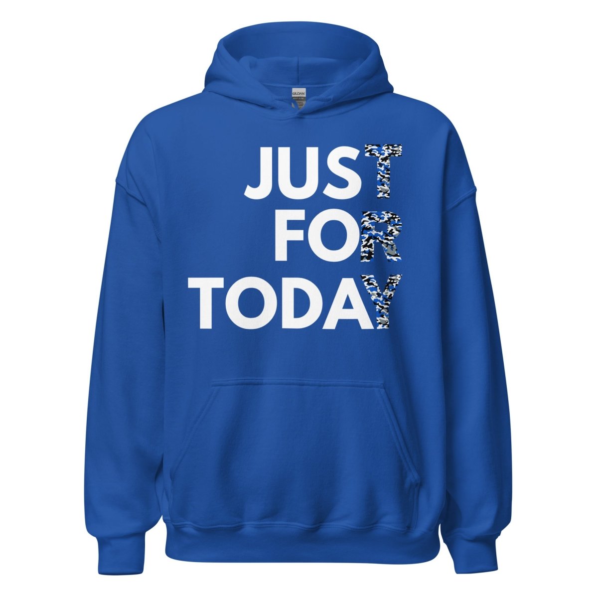 Just for Today Unisex Camouflage Hoodie