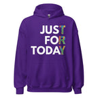 Just For Today Unisex Hoodie – Colorful Reminder to TRY