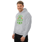 Lucky to be Sober St. Patrick's Day Hoodie - Rainbow Shamrock Design
