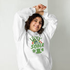 Lucky to be Sober St. Patrick's Day Hoodie - Rainbow Shamrock Design