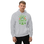 Lucky to be Sober St. Patrick's Day Hoodie - Rainbow Shamrock Design