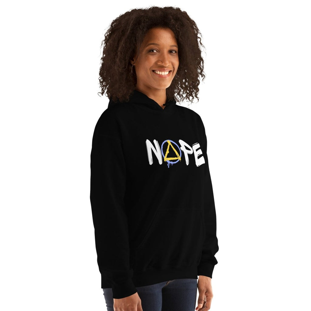 NOPE Graffiti Sobriety Symbol Unisex Hoodie – Recovery With Attitude