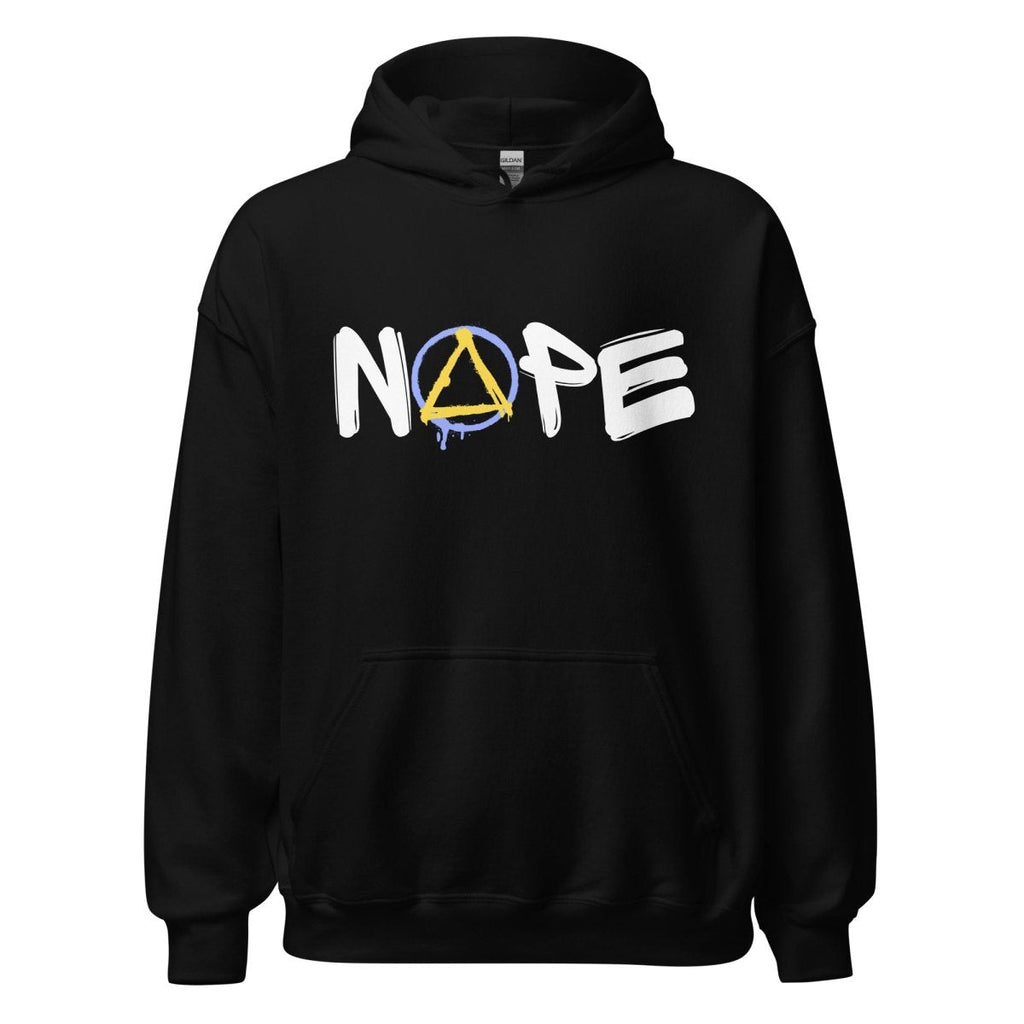 NOPE Graffiti Sobriety Symbol Unisex Hoodie – Recovery With Attitude