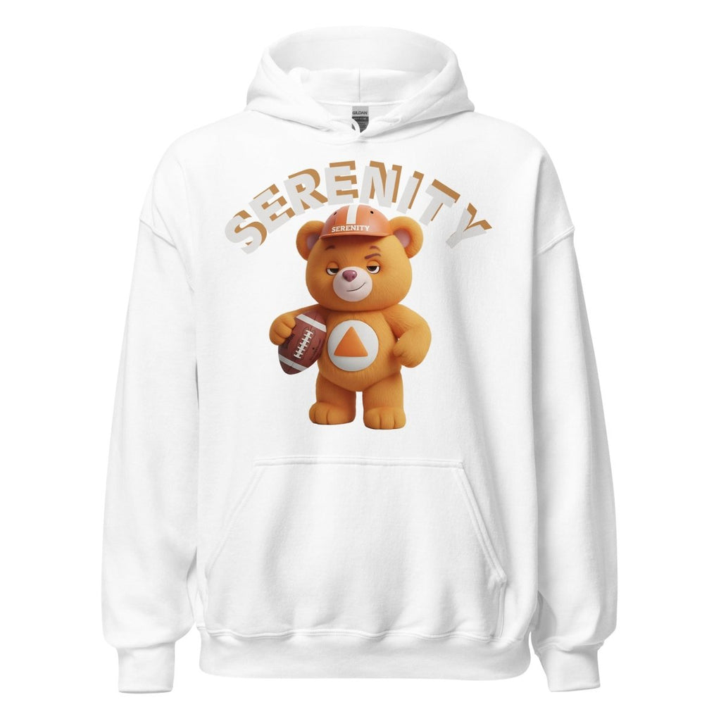 Orange Serenity Cub Hoodie – Orange Bear with Football Helmet