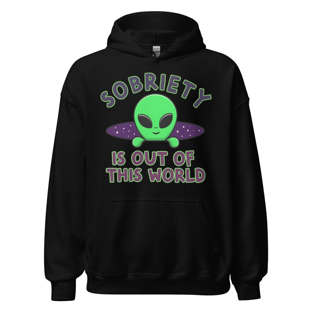 Out of This World Unisex Hoodie – Sobriety in Galactic Style