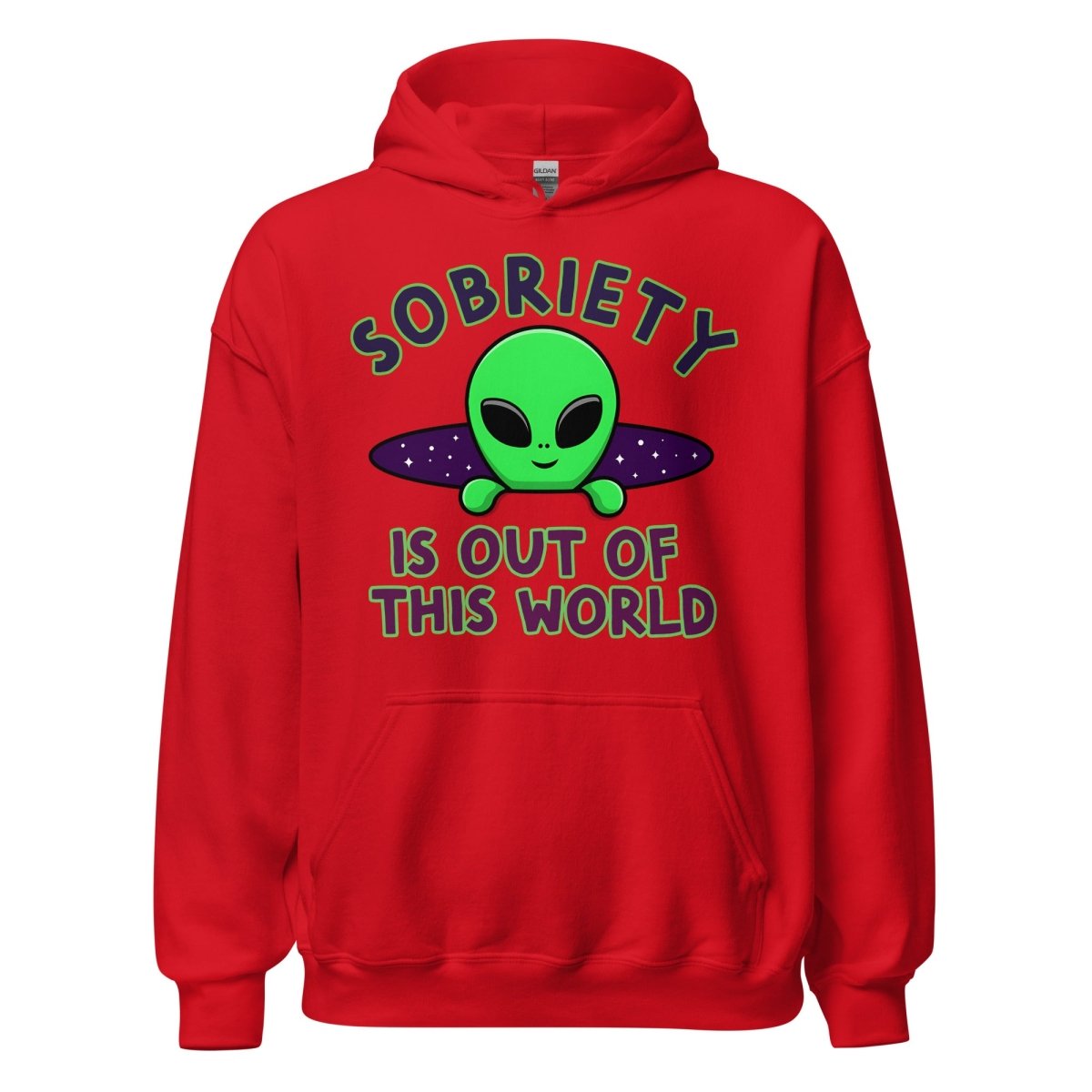 Out of This World Unisex Hoodie – Sobriety in Galactic Style