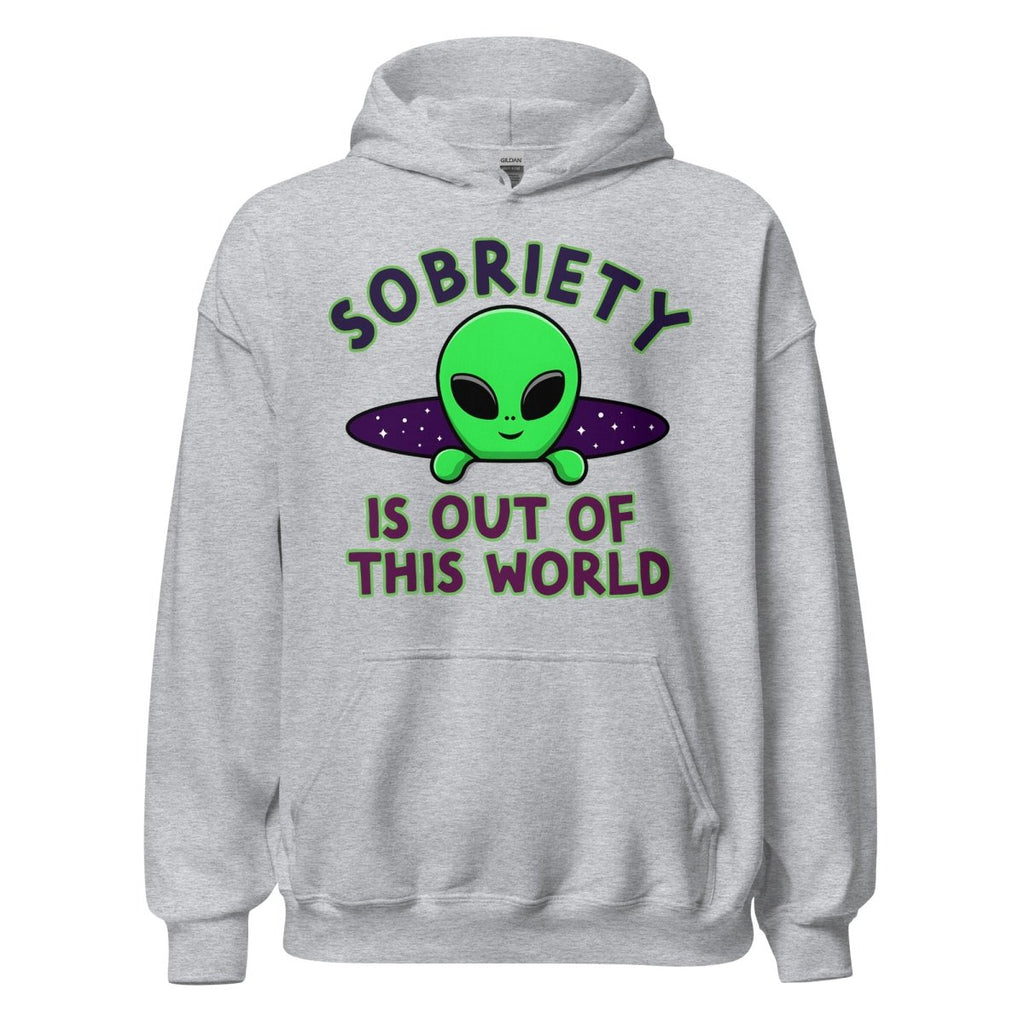 Out of This World Unisex Hoodie – Sobriety in Galactic Style