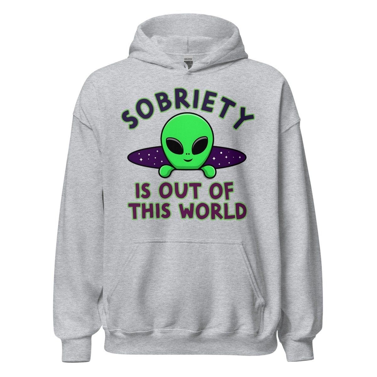 Out of This World Unisex Hoodie – Sobriety in Galactic Style