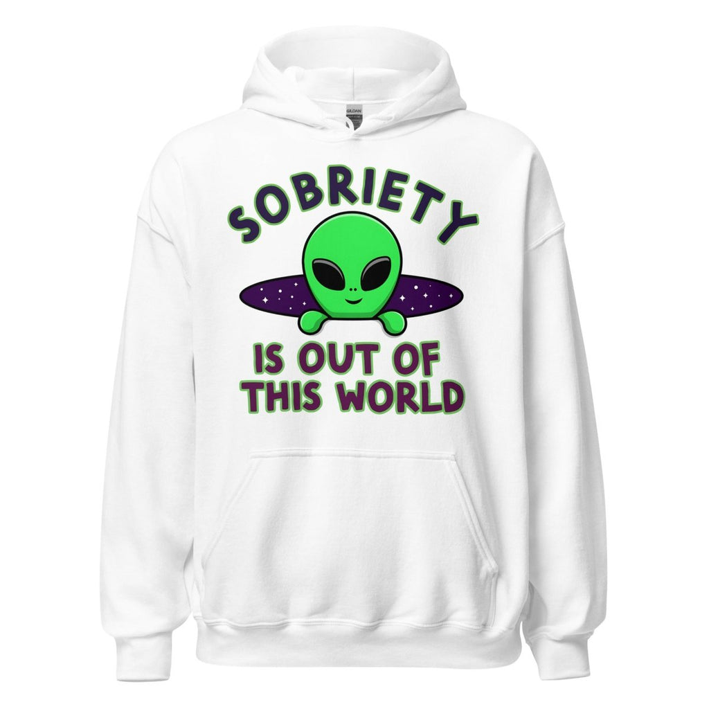 Out of This World Unisex Hoodie – Sobriety in Galactic Style