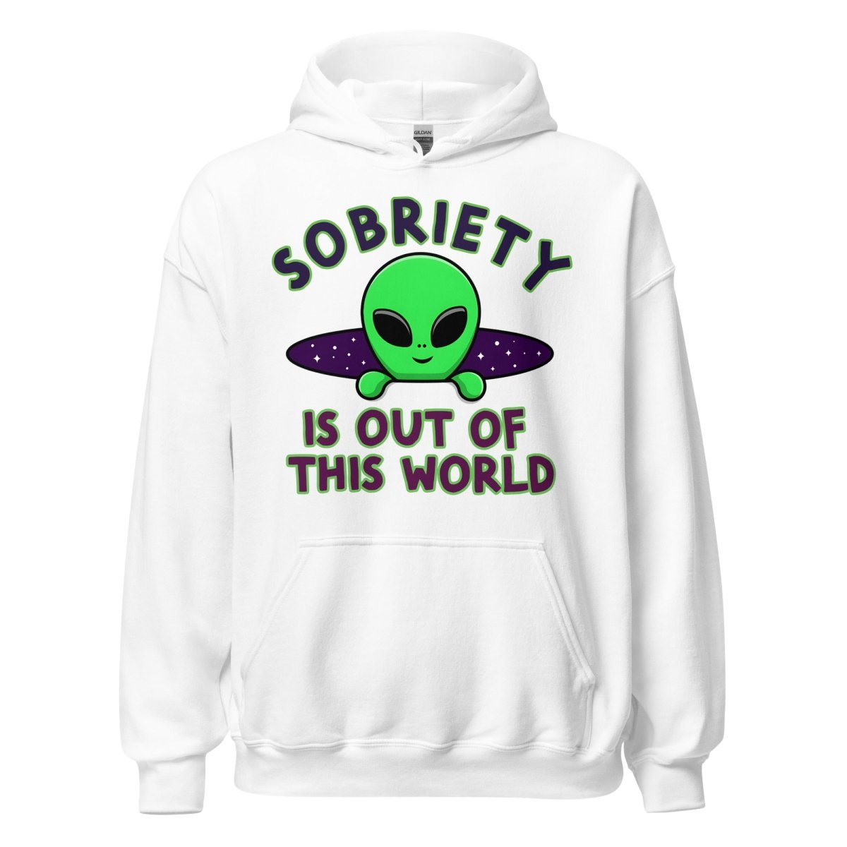 Out of This World Unisex Hoodie – Sobriety in Galactic Style