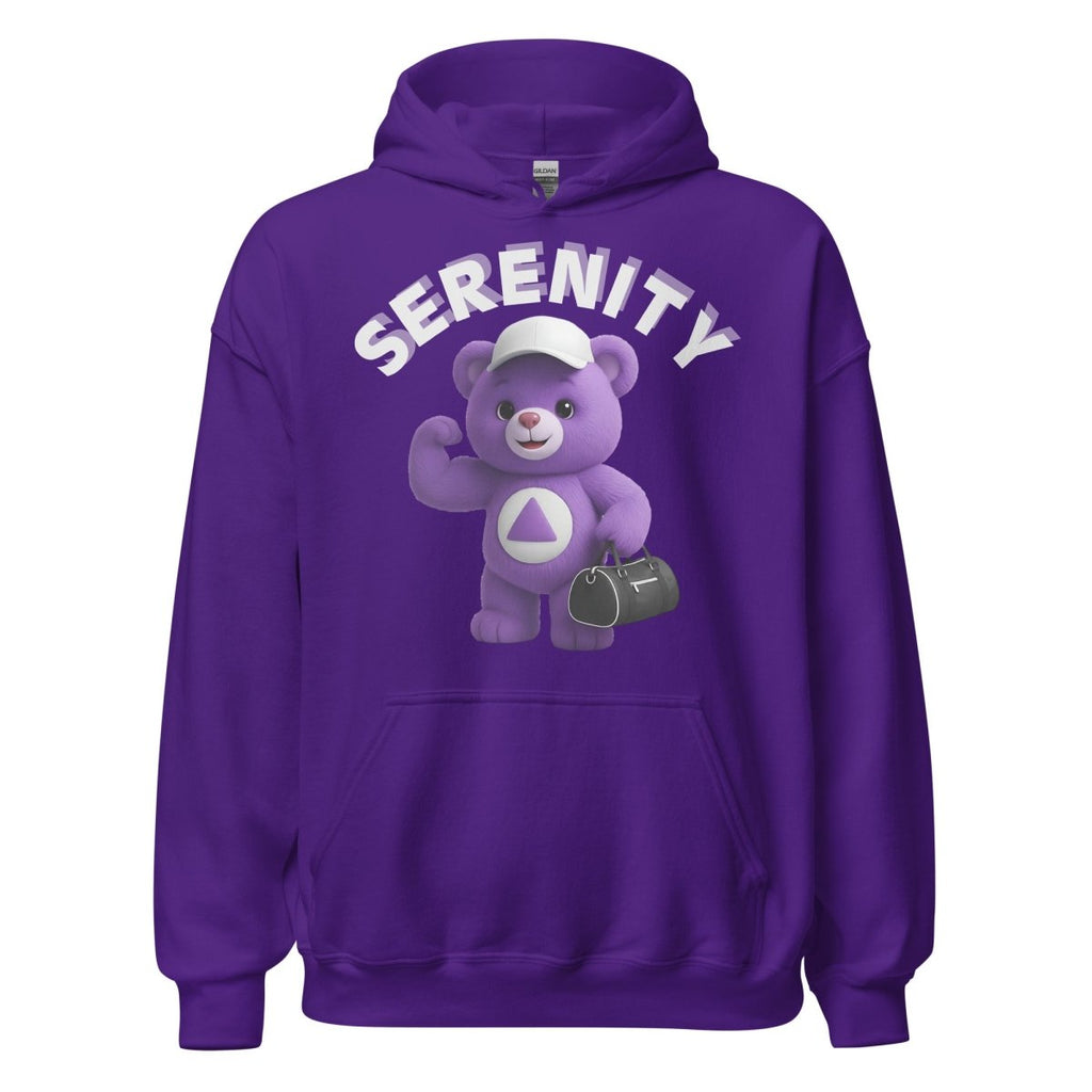 Purple Serenity Cub Hoodie – Ready for the Journey – Unisex Sober Hoodie