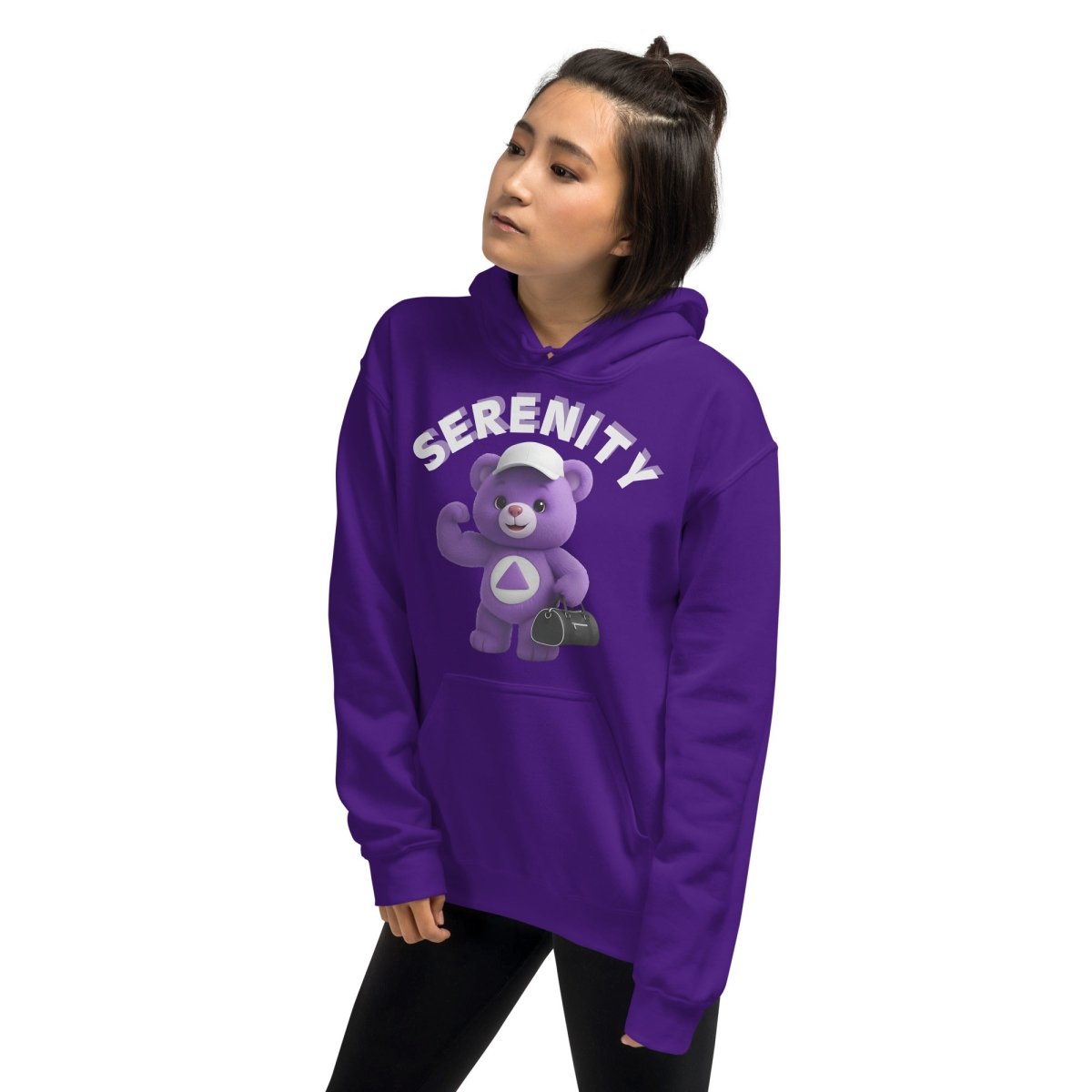 Purple Serenity Cub Hoodie – Ready for the Journey – Unisex Sober Hoodie