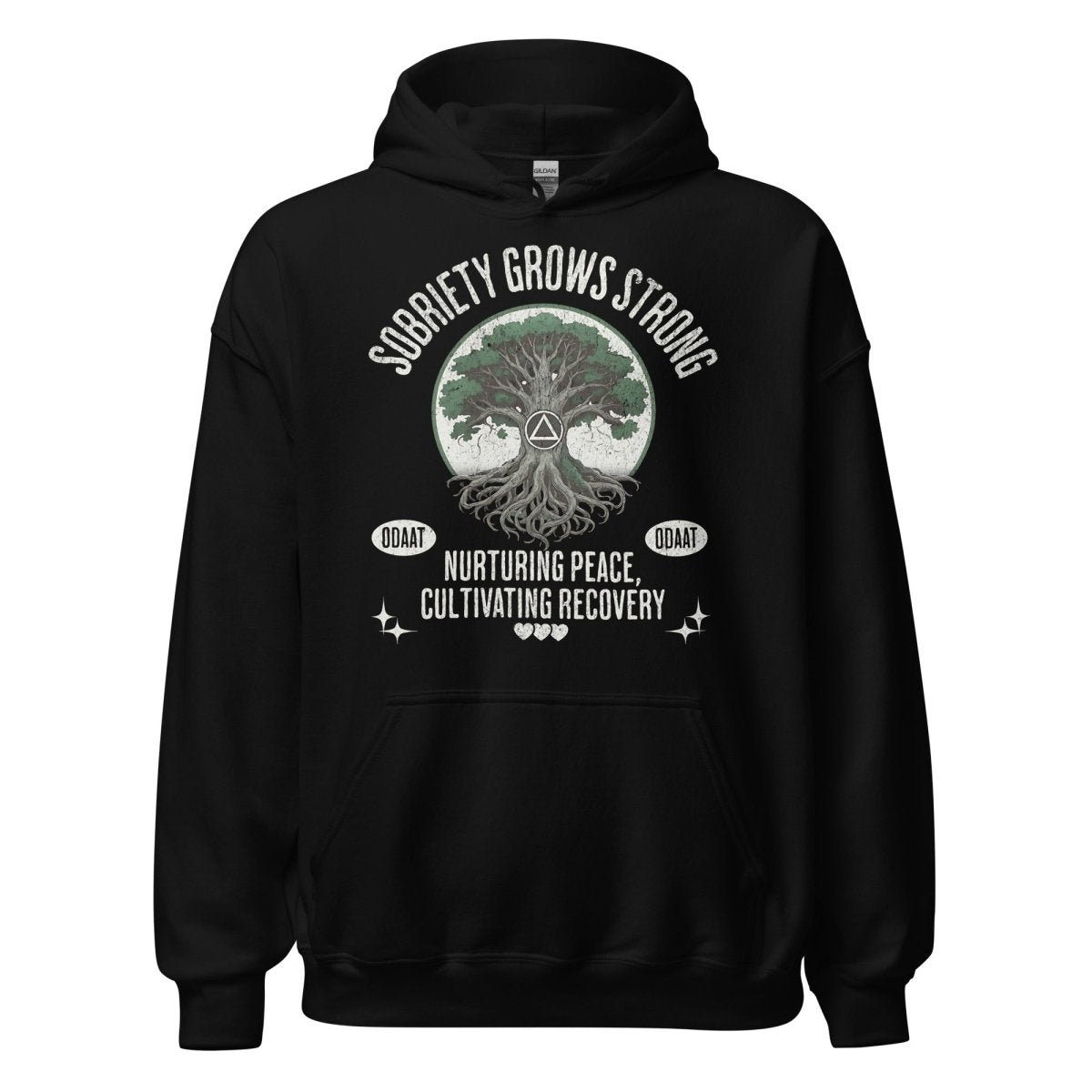 Recovery Roots Unisex Hoodie – Sobriety Grows Strong