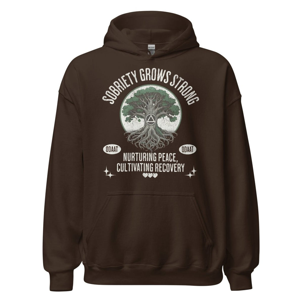 Recovery Roots Unisex Hoodie – Sobriety Grows Strong