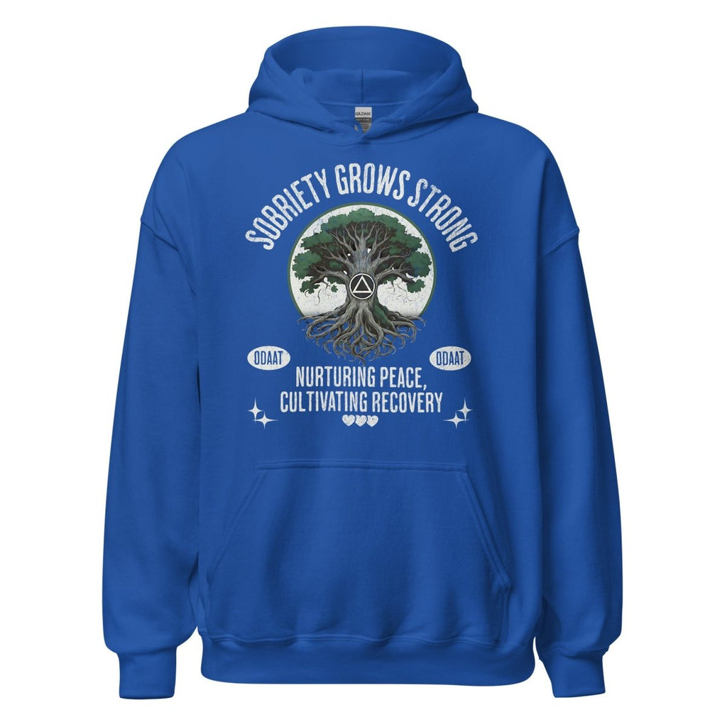 Recovery Roots Unisex Hoodie – Sobriety Grows Strong