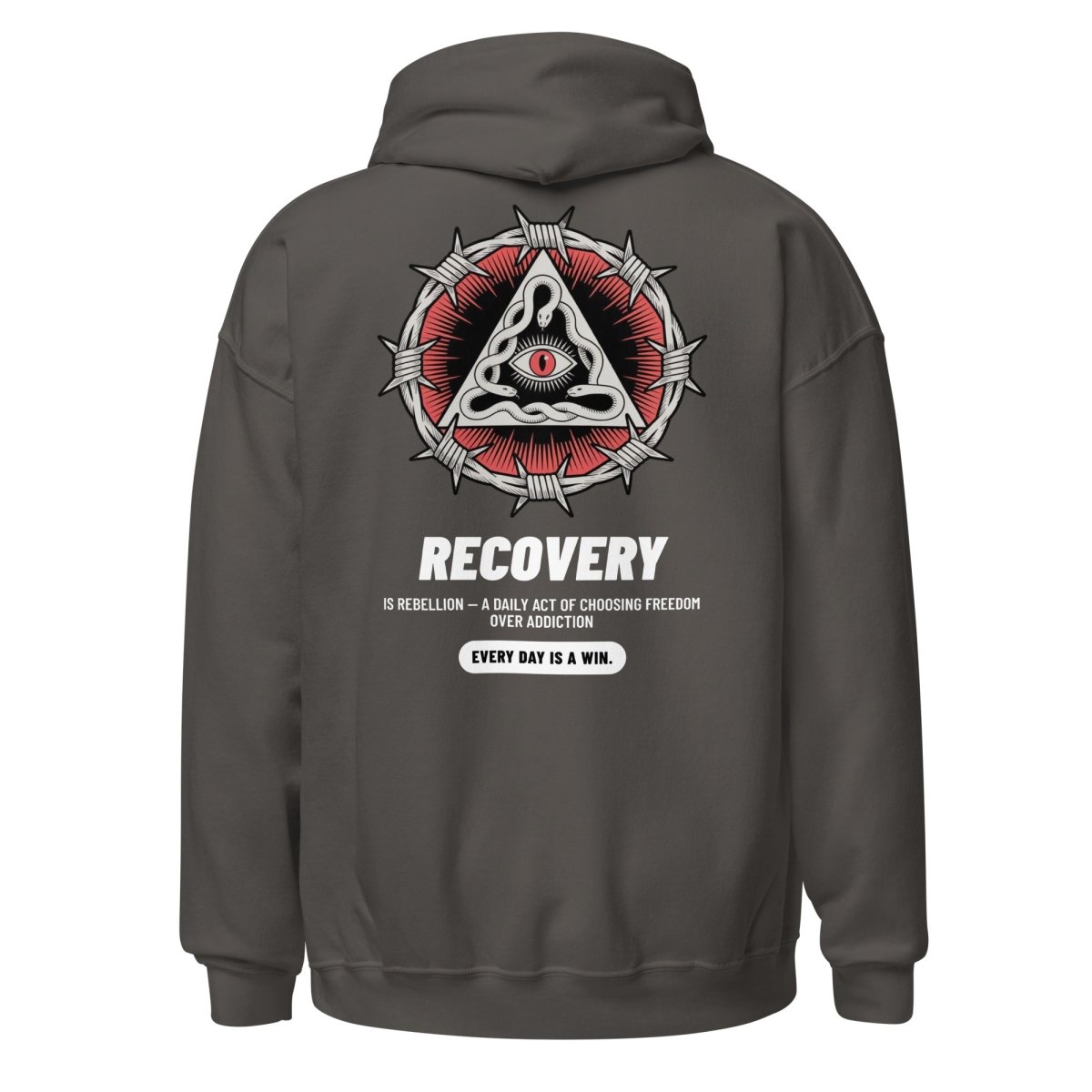 Recovery Snake Rebellion Unisex Hoodie – Sober Streetwear Statement