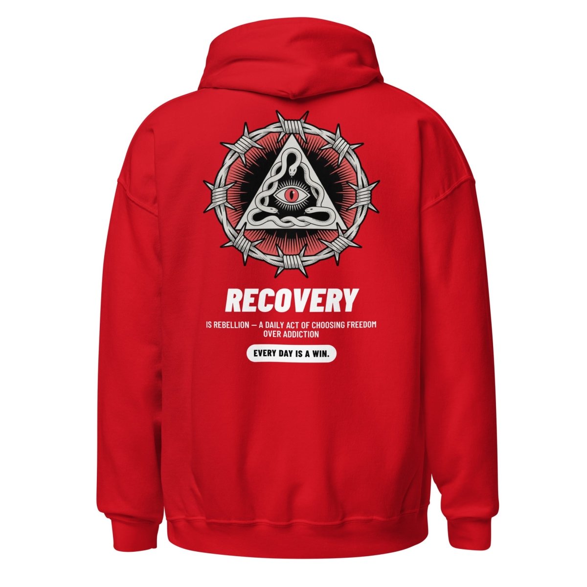 Recovery Snake Rebellion Unisex Hoodie – Sober Streetwear Statement