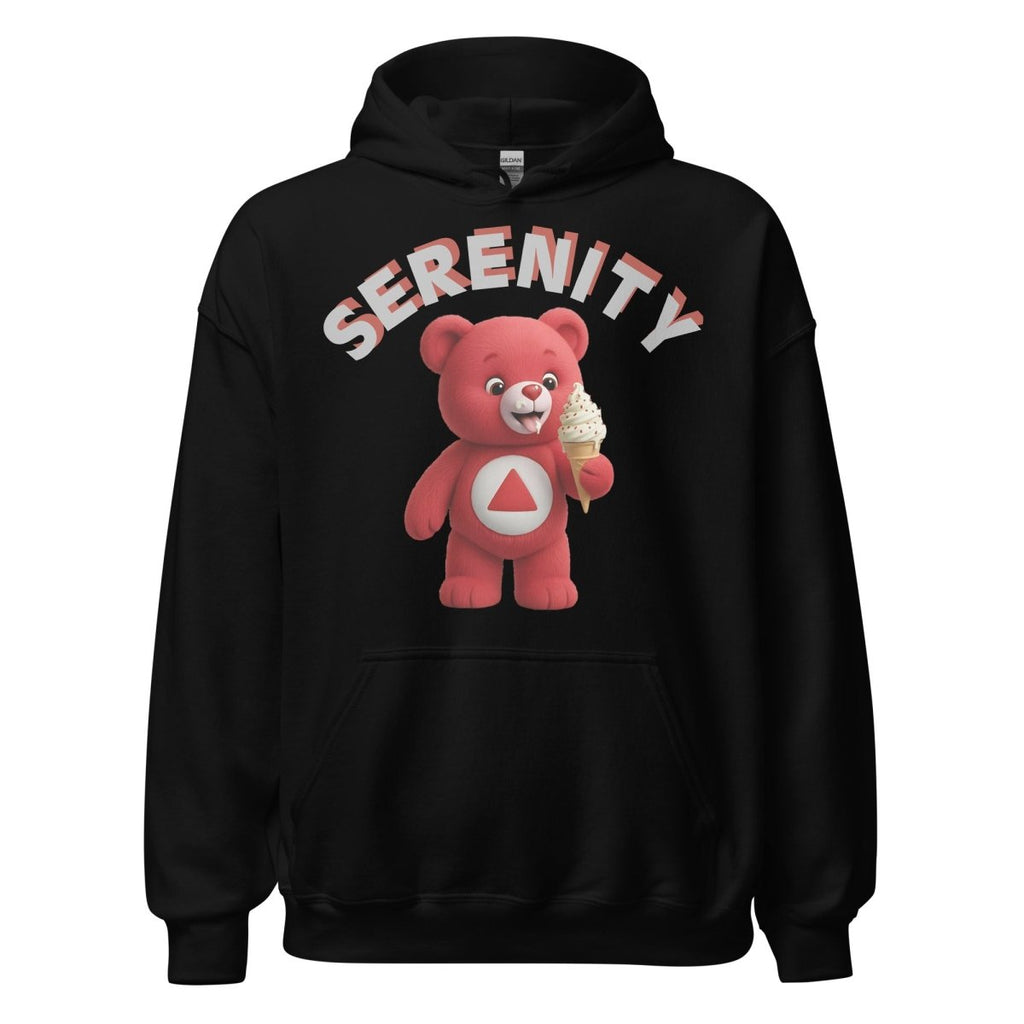 Red Serenity Cub Hoodie – Red Bear with Ice Cream Cone