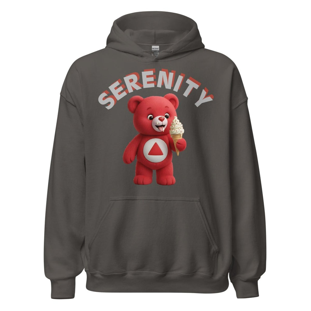 Red Serenity Cub Hoodie – Red Bear with Ice Cream Cone