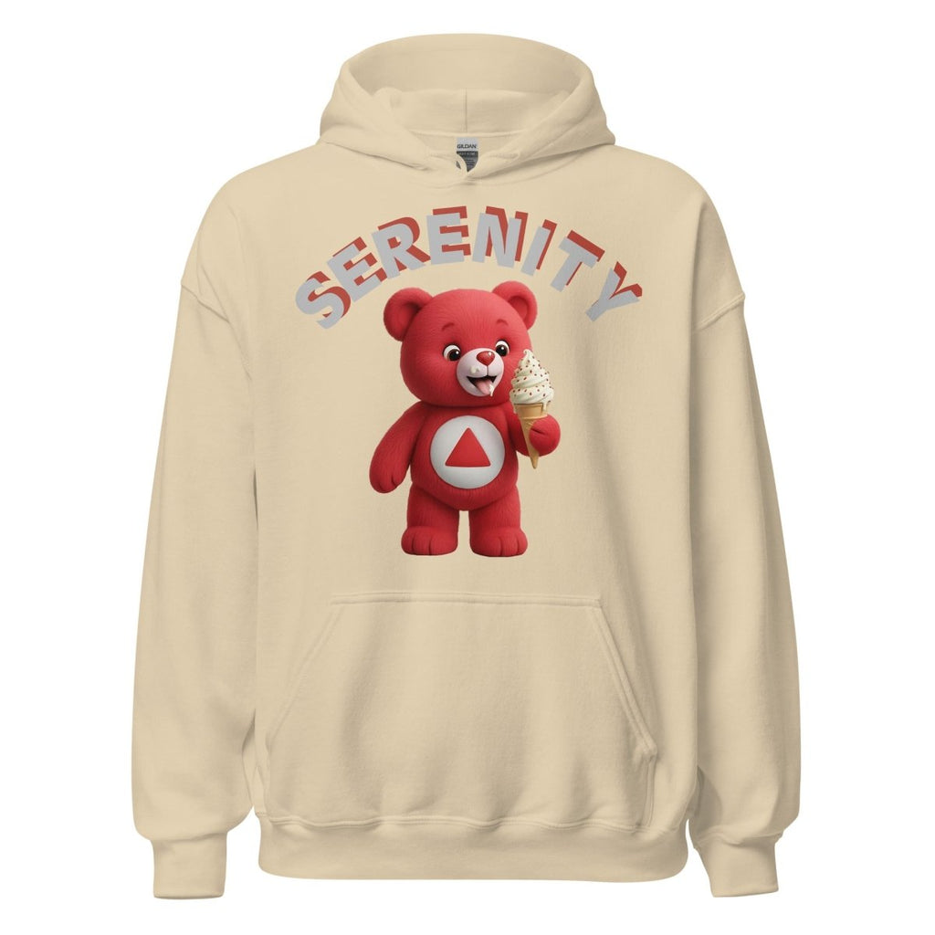Red Serenity Cub Hoodie – Red Bear with Ice Cream Cone
