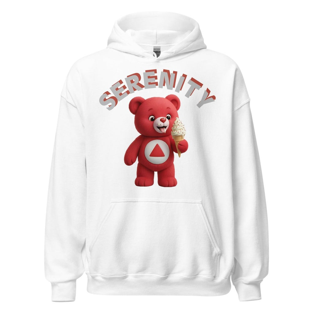 Red Serenity Cub Hoodie – Red Bear with Ice Cream Cone