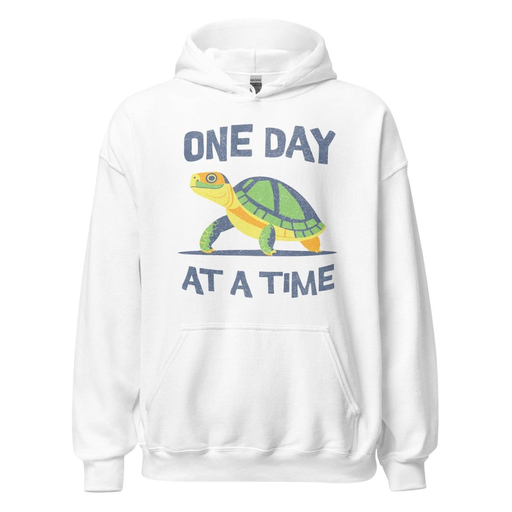 Resilient Turtle Hoodie - One Day at a Time Recovery Sweatshirt