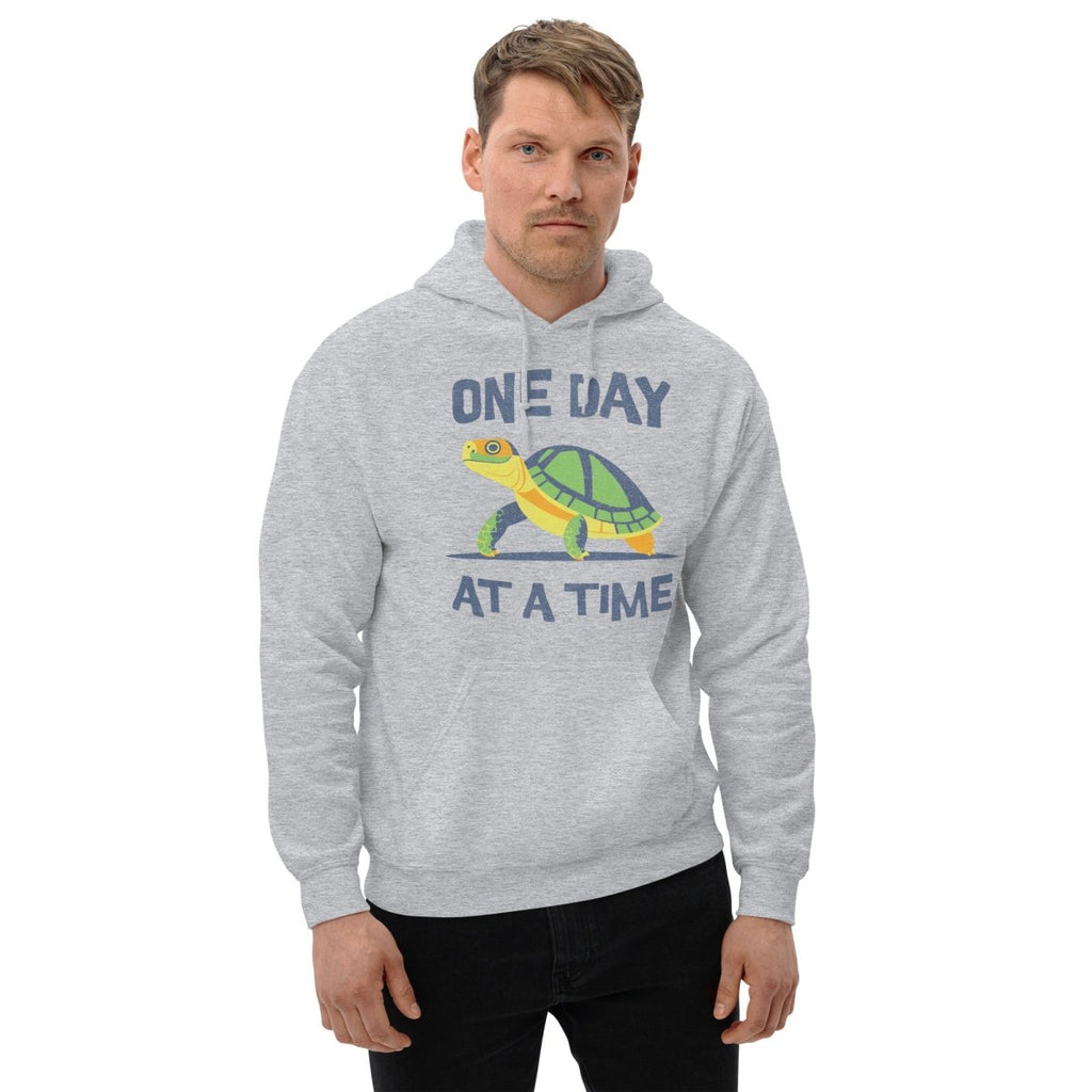 Resilient Turtle Hoodie - One Day at a Time Recovery Sweatshirt