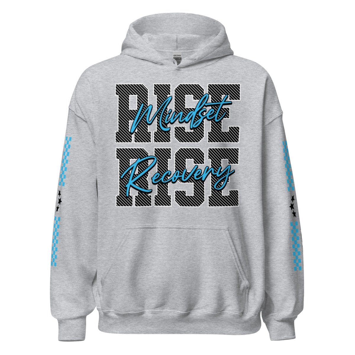 Rise Mindset, Rise Recovery, Inner Power Hoodie – Motivational Streetwear