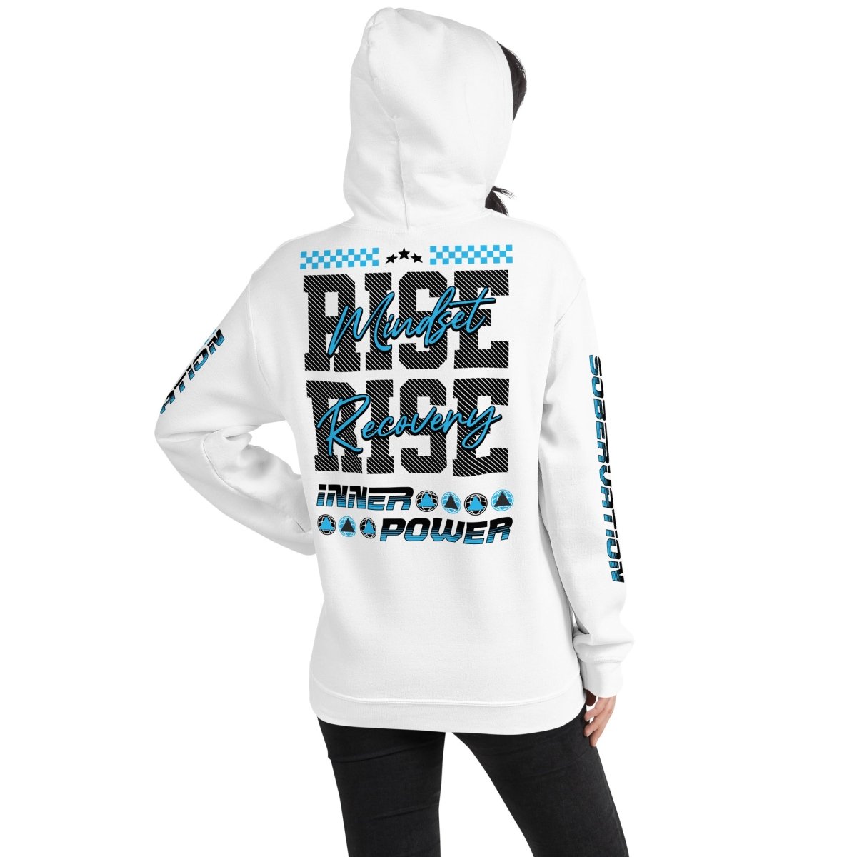 Rise Mindset, Rise Recovery, Inner Power Hoodie – Motivational Streetwear