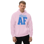 SOBER AF Collegiate Unisex Hoodie - Bold Recovery Statement Sweatshirt