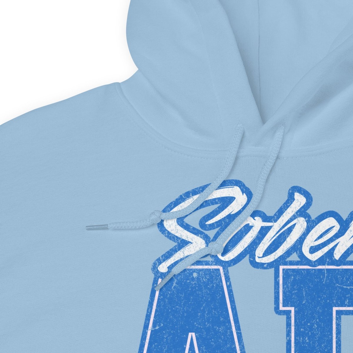 SOBER AF Collegiate Unisex Hoodie - Bold Recovery Statement Sweatshirt