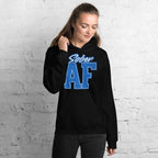 SOBER AF Collegiate Unisex Hoodie - Bold Recovery Statement Sweatshirt