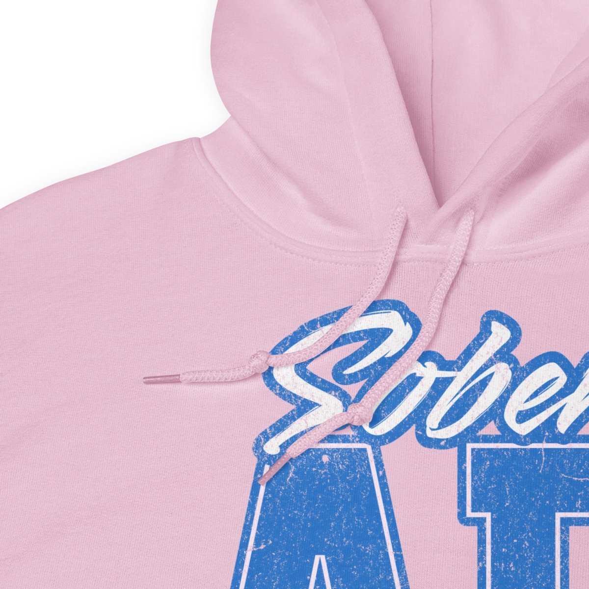 SOBER AF Collegiate Unisex Hoodie - Bold Recovery Statement Sweatshirt