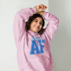 SOBER AF Collegiate Unisex Hoodie - Bold Recovery Statement Sweatshirt