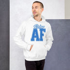 SOBER AF Collegiate Unisex Hoodie - Bold Recovery Statement Sweatshirt