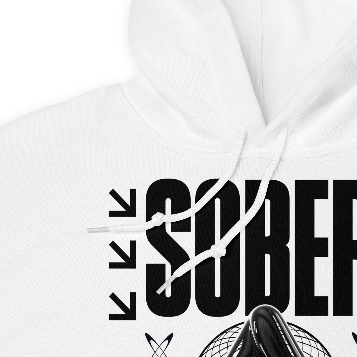 Sober Black Label Graphic Hoodie – Statement Recovery Wear