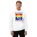 Sober & Proud Rainbow Pride Hoodie - Unisex Recovery Sweatshirt