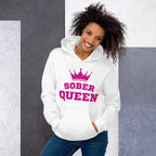 Sober Queen - Graphic Print Hoodie | Recovery Empowerment Apparel