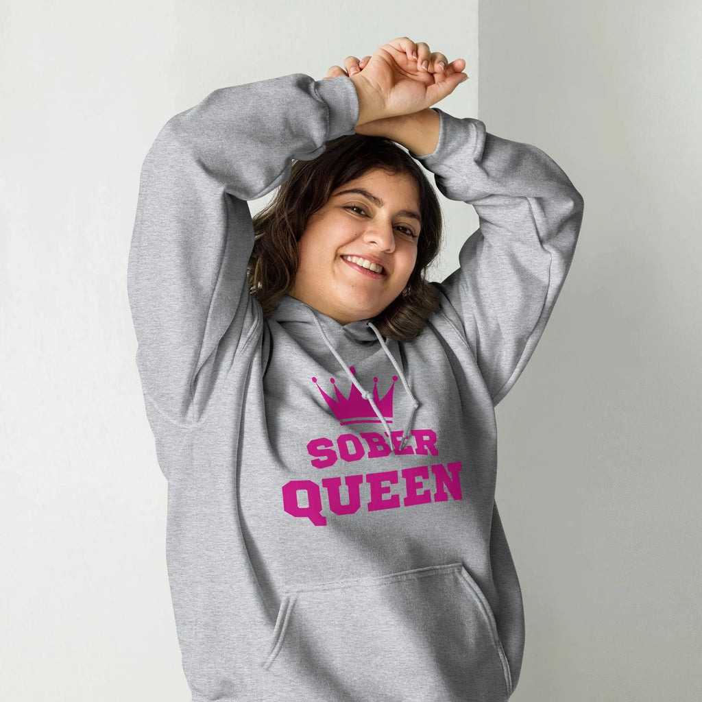 Sober Queen - Graphic Print Hoodie | Recovery Empowerment Apparel