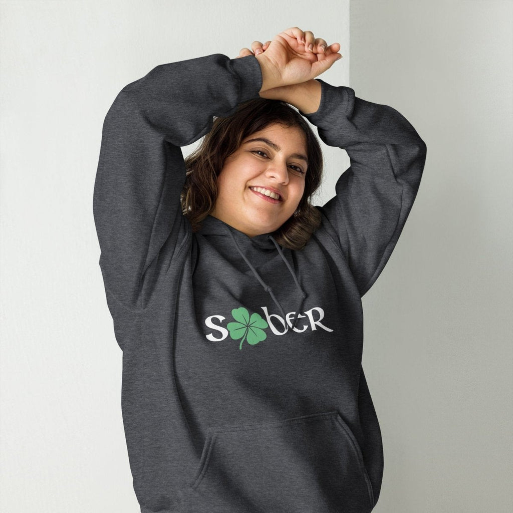 Sober Shamrock St. Patrick's Day Hoodie - Lucky Recovery Sweatshirt
