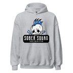 Sober Squad Unisex Hoodie - Blue Skull Recovery Hoodie