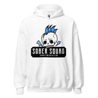 Sober Squad Unisex Hoodie - Blue Skull Recovery Hoodie