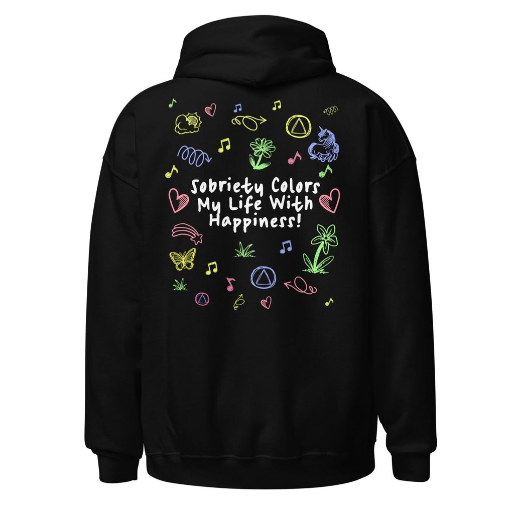 Sobriety Colors My Life With Happiness – Classic Hoodie