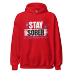 Stay Sober Distressed Hoodie – Unisex Recovery Style