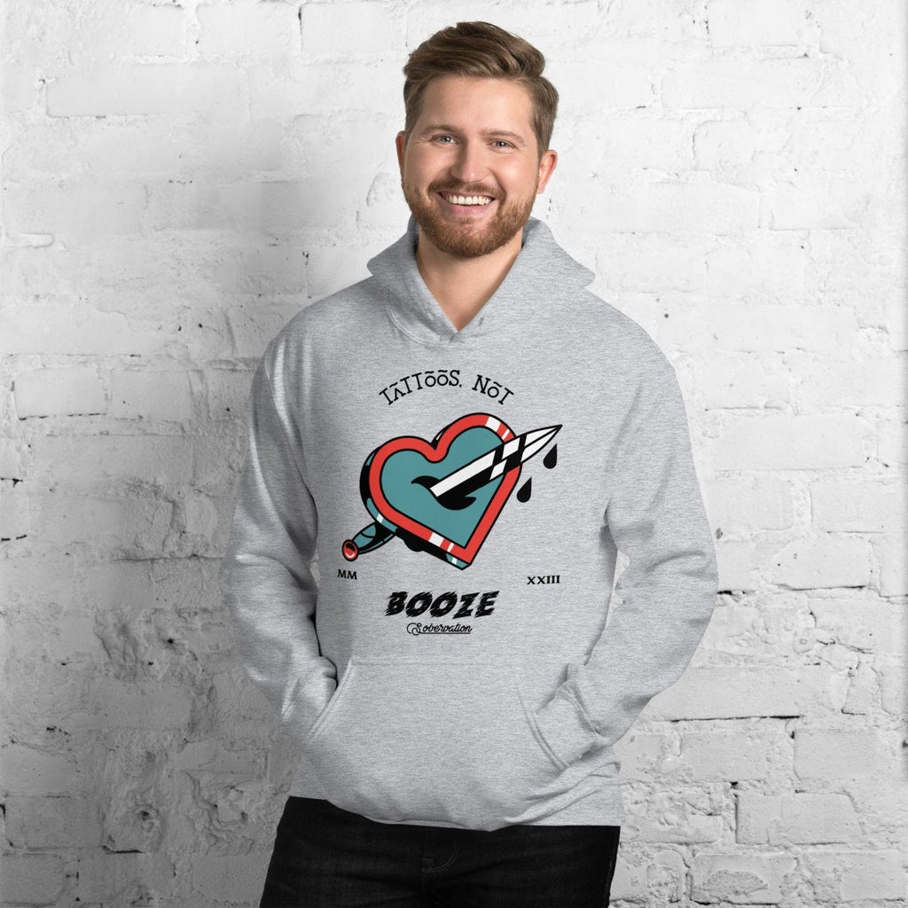 Tattoos Not Booze Unisex Hoodie