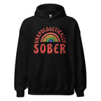 Unapologetically Sober Rainbow Pride Unisex Hoodie