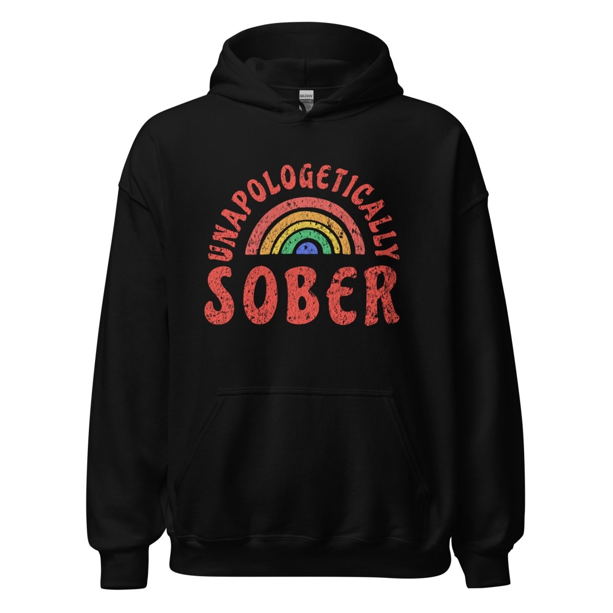 Unapologetically Sober Rainbow Pride Unisex Hoodie